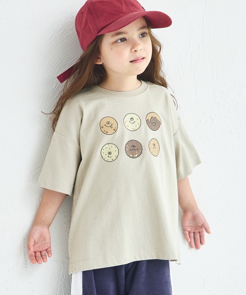 pairmanon（ペアマノン）の「【綿100%】オリジナル フードプリント 半袖 Tシャツ（Tシャツ/カットソー・キッズ・グリーン系その他/ブルー系その他/ピンク系その他2/ベージュ系その他2/ホワイト系その他/ベージュ系その他/ブラウン系その他/ピンク系その他/ブラック系その他/ホワイト系その他2・140/90/150/120/130/110/100/80）」の6枚目の写真