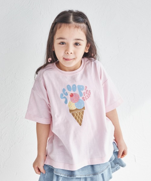 pairmanon（ペアマノン）の「【綿100%】オリジナル フードプリント 半袖 Tシャツ（Tシャツ/カットソー・キッズ・グリーン系その他/ブルー系その他/ピンク系その他2/ベージュ系その他2/ホワイト系その他/ベージュ系その他/ブラウン系その他/ピンク系その他/ブラック系その他/ホワイト系その他2・140/90/150/120/130/110/100/80）」の10枚目の写真