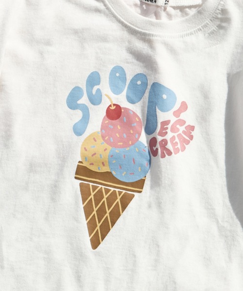 pairmanon（ペアマノン）の「【綿100%】オリジナル フードプリント 半袖 Tシャツ（Tシャツ/カットソー・キッズ・グリーン系その他/ブルー系その他/ピンク系その他2/ベージュ系その他2/ホワイト系その他/ベージュ系その他/ブラウン系その他/ピンク系その他/ブラック系その他/ホワイト系その他2・140/90/150/120/130/110/100/80）」の11枚目の写真