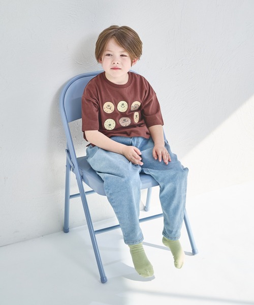 pairmanon（ペアマノン）の「【綿100%】オリジナル フードプリント 半袖 Tシャツ（Tシャツ/カットソー・キッズ・グリーン系その他/ブルー系その他/ピンク系その他2/ベージュ系その他2/ホワイト系その他/ベージュ系その他/ブラウン系その他/ピンク系その他/ブラック系その他/ホワイト系その他2・140/90/150/120/130/110/100/80）」の22枚目の写真