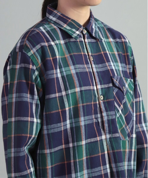 OMNIGOD（オムニゴッド）の「[OMNIGOD womens / オムニゴッド] 綿麻チェック アーミープルオーバーシャツ（シャツ/ブラウス・レディース・ホワイト系その他/パープル系その他・0）」の13枚目の写真