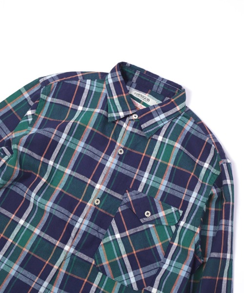 OMNIGOD（オムニゴッド）の「[OMNIGOD womens / オムニゴッド] 綿麻チェック アーミープルオーバーシャツ（シャツ/ブラウス・レディース・ホワイト系その他/パープル系その他・0）」の19枚目の写真