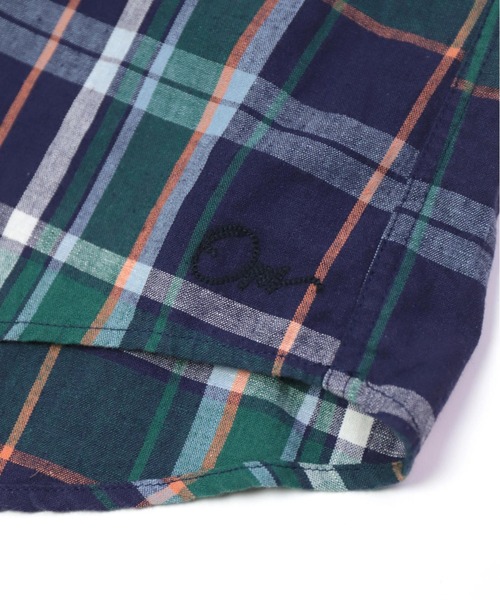 OMNIGOD（オムニゴッド）の「[OMNIGOD womens / オムニゴッド] 綿麻チェック アーミープルオーバーシャツ（シャツ/ブラウス・レディース・ホワイト系その他/パープル系その他・0）」の22枚目の写真