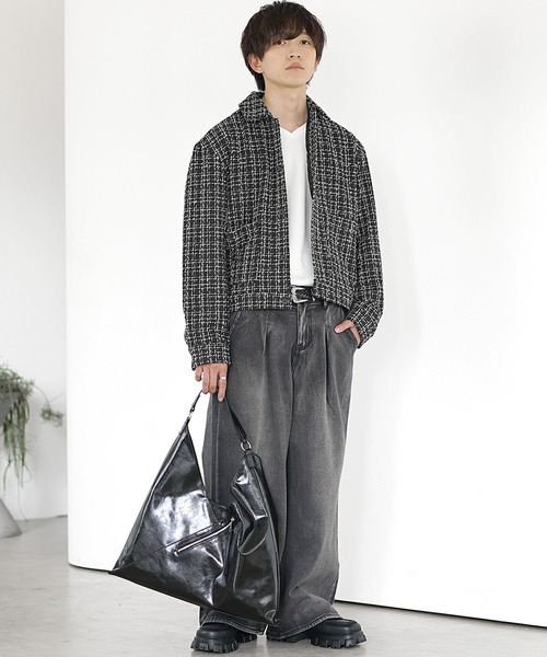 MinoriTY】ショート丈ツイードシャツジャケット 2025SS（ブルゾン