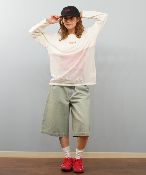 セール】X-GIRL/エックスガール 水陸両用 メッシュロンT 155251013008