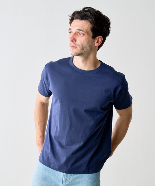 COLONY 2139(コロニートゥーワンスリーナイン)の「【UNISEX】プレーティング天竺Tシャツ(Tシャツ/カットソー・メンズ・ブラック/ネイビー/ホワイト/チャコールグレー/グレー・LARGE/MEDIUM/SMALL)」の10枚目の写真