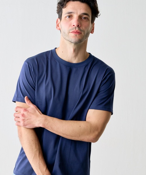 COLONY 2139(コロニートゥーワンスリーナイン)の「【UNISEX】プレーティング天竺Tシャツ(Tシャツ/カットソー・メンズ・ブラック/ネイビー/ホワイト/チャコールグレー/グレー・LARGE/MEDIUM/SMALL)」の13枚目の写真