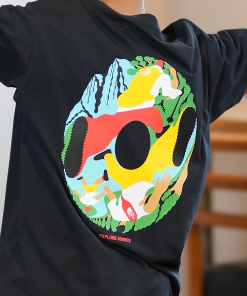 THE NORTH FACE（ザノースフェイス）の「THE NORTH FACE/ザ・ノース・フェイス S/S ES CIRCU T キッズ Tシャツ NTJ32577（Tシャツ/カットソー・キッズ・ホワイト/ブラック・160cm/150cm/140cm/130cm）」の14枚目の写真