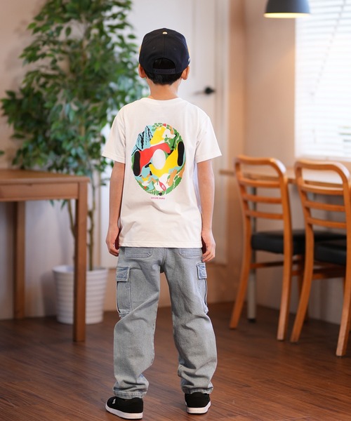 THE NORTH FACE（ザノースフェイス）の「THE NORTH FACE/ザ・ノース・フェイス S/S ES CIRCU T キッズ Tシャツ NTJ32577（Tシャツ/カットソー・キッズ・ホワイト/ブラック・160cm/150cm/140cm/130cm）」の4枚目の写真