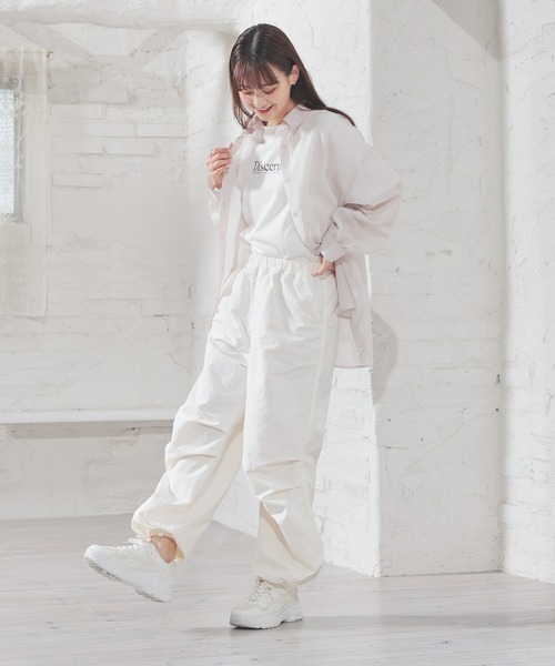 Honeys（ハニーズ）の「パラシュートパンツ（その他パンツ・レディース・ホワイト/カーキ/ブラック/ライトピンク・L/LL/M/S/SS）」の9枚目の写真