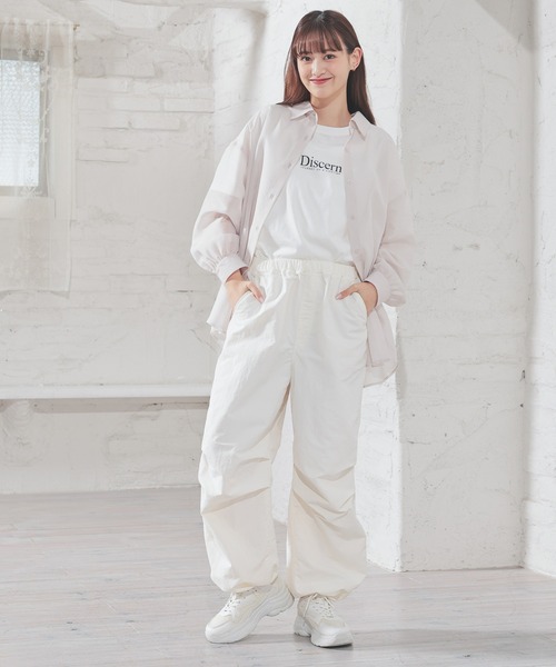 Honeys（ハニーズ）の「パラシュートパンツ（その他パンツ・レディース・ホワイト/カーキ/ブラック/ライトピンク・L/LL/M/S/SS）」の10枚目の写真