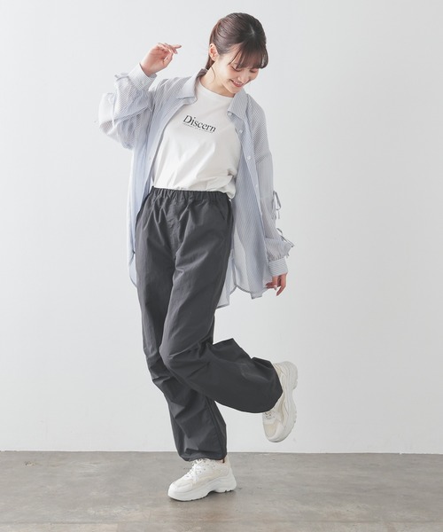 Honeys（ハニーズ）の「パラシュートパンツ（その他パンツ・レディース・ホワイト/カーキ/ブラック/ライトピンク・L/LL/M/S/SS）」の11枚目の写真