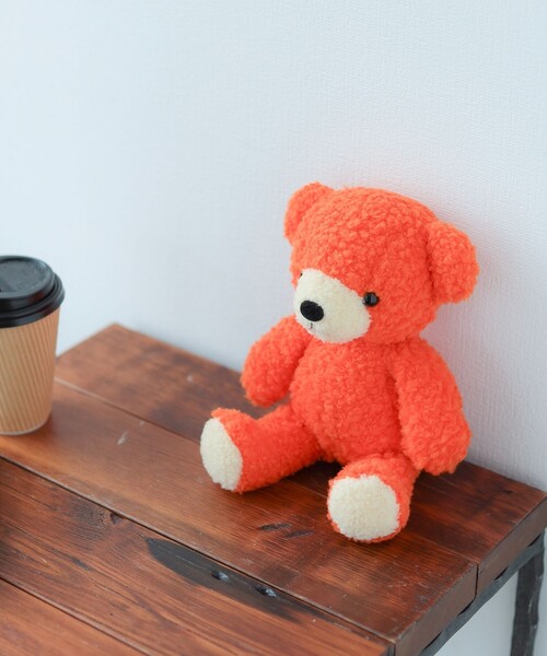 KUMA Kids 橙 別注】童心 / フカフカ ぬいぐるみ クマ 橙 M（おもちゃ
