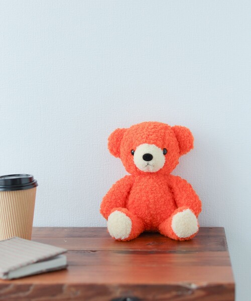 別注】童心 / フカフカ ぬいぐるみ クマ 橙 M（おもちゃ）｜BEAMS
