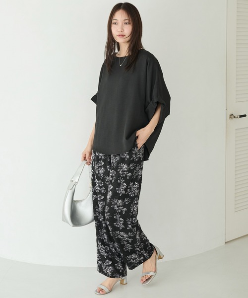 LAVEANGE（ラビアンジェ）の「【好機能シリーズ】接触冷感/UVカット/タックブラウス（シャツ/ブラウス・レディース・ブラック/ブラウン/ベージュ・M/LL/3L/4L/5L）」の12枚目の写真