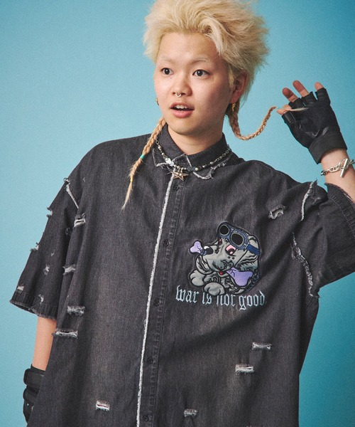 ブルーアーカイブ　韓国限定　ムシンサコラボ　Tシャツ マリー ライブプリント ブルーアーカイブ韓国限定ムシンサコラボTシャツ マリー ライブ