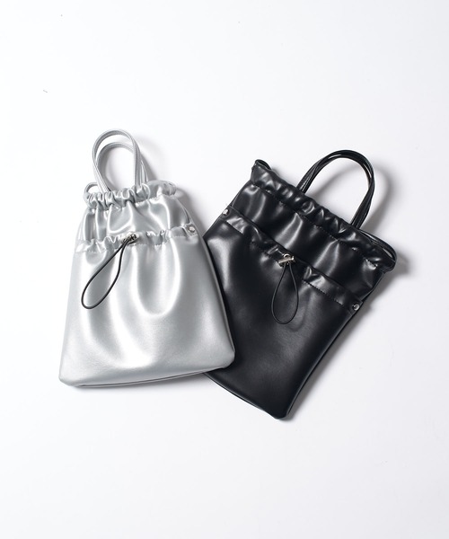 Lui's（ルイス）の「【Neucon/ニューコン】2way 巾着ショルダーバッグ（ショルダーバッグ・メンズ・ブラック/シルバー・FREE）」の19枚目の写真