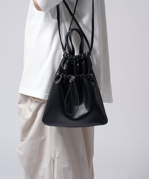 Lui's（ルイス）の「【Neucon/ニューコン】2way 巾着ショルダーバッグ（ショルダーバッグ・メンズ・ブラック/シルバー・FREE）」の21枚目の写真