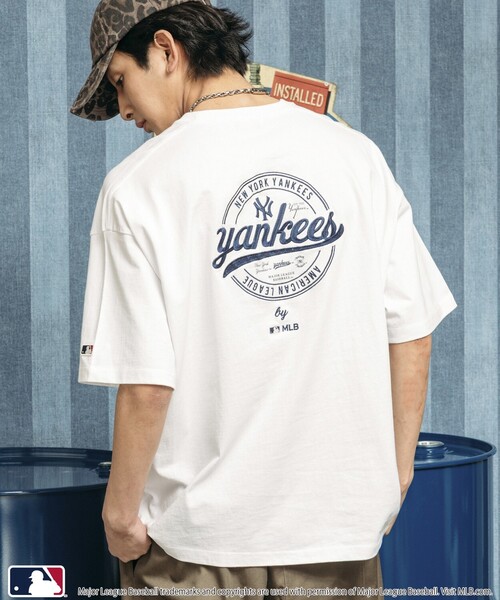 希少【タグ付未使用】47ブランド メッツロゴ TシャツMLB公式【米国限定】 セール】MLB/メジャーリーグベースボール 別注 MLB サークルロゴ