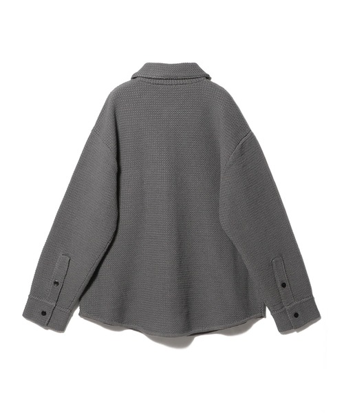 ESTNATION(エストネーション)の「ESTNATION / NEW ツイード ニットシャツ(ニット/セーター・メンズ・オフホワイト/グレー・MEDIUM/LARGE)」の3枚目の写真