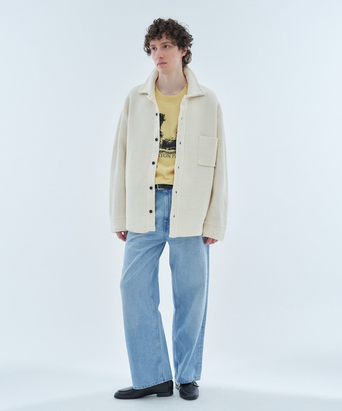 ESTNATION(エストネーション)の「ESTNATION / NEW ツイード ニットシャツ(ニット/セーター・メンズ・オフホワイト/グレー・MEDIUM/LARGE)」の12枚目の写真