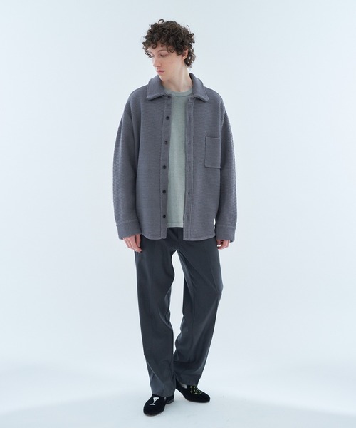 ESTNATION(エストネーション)の「ESTNATION / NEW ツイード ニットシャツ(ニット/セーター・メンズ・オフホワイト/グレー・MEDIUM/LARGE)」の10枚目の写真