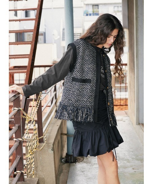 COEL（コエル）の「シャーリングバルーンミニスカート（スカート・レディース・ブラック・38/36）」の15枚目の写真