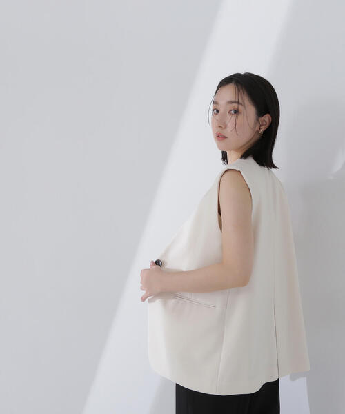 ノーカラーミニマルジレ ノーカラーミニマルジレ | NATURAL BEAUTY BASIC（ナチュラル