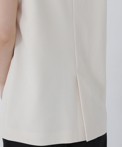 NATURAL BEAUTY BASIC(ナチュラルビューティーベーシック)の「◇ノーカラーミニマルジレ(その他アウター・レディース・ダークブラウン/オフホワイト・FREE)」の17枚目の写真