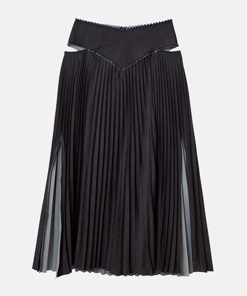 iRENE(アイレネ)の「ピンキングカットプリーツスカート / Pinkingcut Pleated Skirt(スカート・レディース・インディゴブルー・38/36/34)」の11枚目の写真