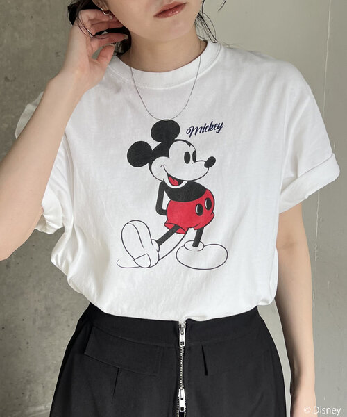 GOOD ROCK SPEED(グッドロックスピード)の「〈GOOD ROCK SPEED〉MICKEY / Tシャツ(Tシャツ/カットソー・レディース・ホワイト・FREE)」の1枚目の写真