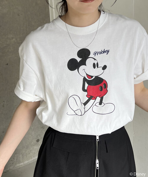 GOOD ROCK SPEED(グッドロックスピード)の「〈GOOD ROCK SPEED〉MICKEY / Tシャツ(Tシャツ/カットソー・レディース・ホワイト・FREE)」の2枚目の写真
