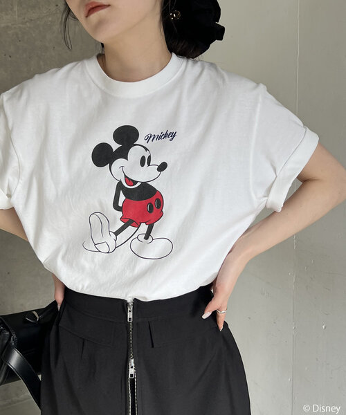 GOOD ROCK SPEED(グッドロックスピード)の「〈GOOD ROCK SPEED〉MICKEY / Tシャツ(Tシャツ/カットソー・レディース・ホワイト・FREE)」の3枚目の写真