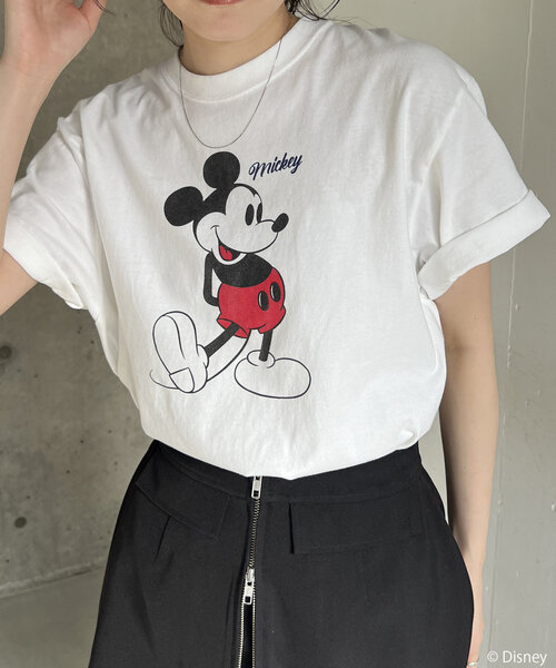 GOOD ROCK SPEED(グッドロックスピード)の「〈GOOD ROCK SPEED〉MICKEY / Tシャツ(Tシャツ/カットソー・レディース・ホワイト・FREE)」の6枚目の写真