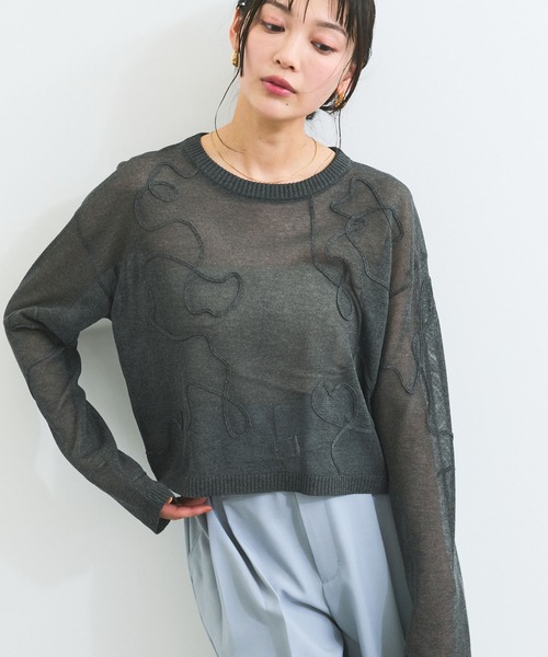 美品✴︎ GASA* ガサ獅子座　ニットフードコート kink