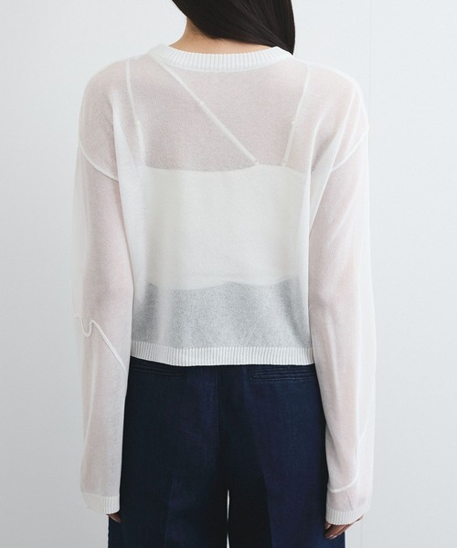美品✴︎ GASA* ガサ獅子座　ニットフードコート GASA* 【美品/2024SS/定価8.5万】ガサ GASA *獅子座ニットフード