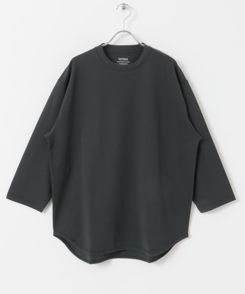 ラウンドヘムT 新品 セール】ポンチ8分袖ラウンドヘムTシャツ（Tシャツ/カットソー