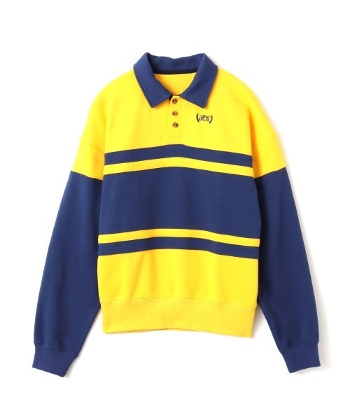 トレーナー スウェット atmos pink Line Polo Sweatshirt / アトモス ピンク ライン ポロ スウェットシャツ レディー セール】atmos pink Line Polo Sweatshirt / アトモス ピンク