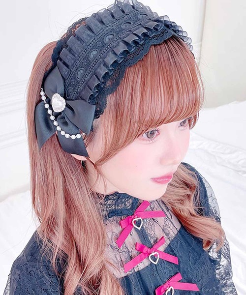 鳩のヘアアクセサリー　ヘッドドレス　レース　パール 楽天市場】クラシカル レース パール フラワー ヘッドドレス