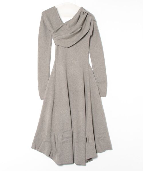 セール】[ Ogue. ] one shoulder dcollet knit op （ワンショルダー