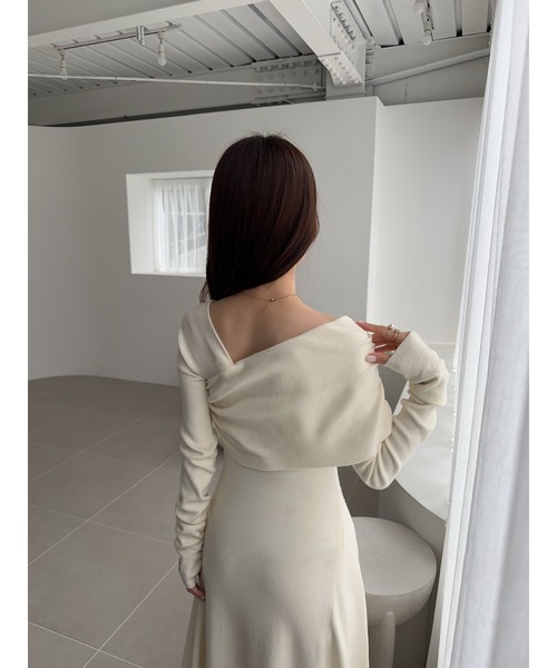 Ogue.（オグ）の「[ Ogue. ] one shoulder dcollet knit op