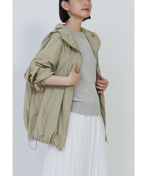 プルミエアロンディスモン ナイロンギャザーMA1ブルゾン2024AW