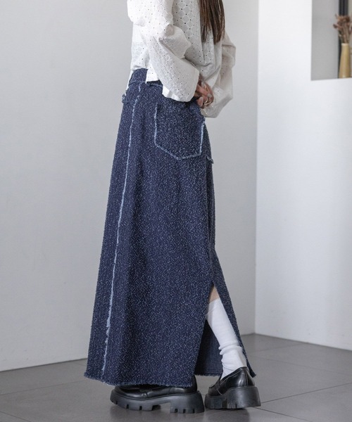 RAGEBLUE（レイジブルー）の「アソートデザイン/デニムスカート（スカート・レディース・レオパード/ブルー・FREE）」の2枚目の写真