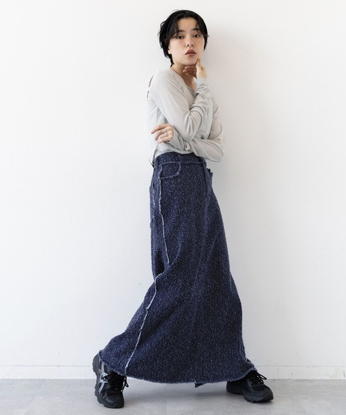 RAGEBLUE（レイジブルー）の「アソートデザイン/デニムスカート（スカート・レディース・レオパード/ブルー・FREE）」の14枚目の写真