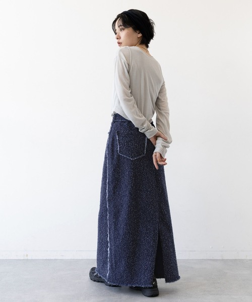 RAGEBLUE（レイジブルー）の「アソートデザイン/デニムスカート（スカート・レディース・レオパード/ブルー・FREE）」の13枚目の写真