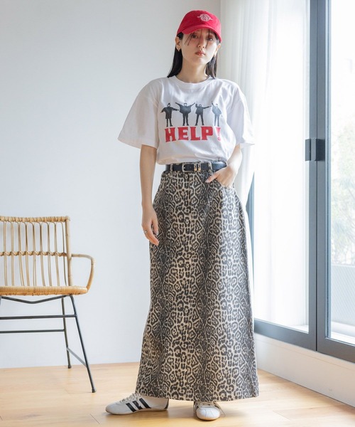 RAGEBLUE（レイジブルー）の「アソートデザイン/デニムスカート（スカート・レディース・レオパード/ブルー・FREE）」の7枚目の写真