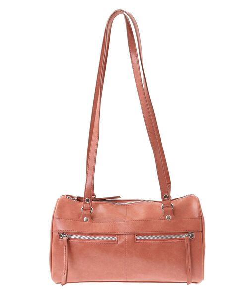 Green Parks(グリーンパークス)の「・QUON W ZIP 2wayボストンバッグ(ボストンバッグ・レディース・ピンク/ブラック/アイボリー・FREE)」の4枚目の写真