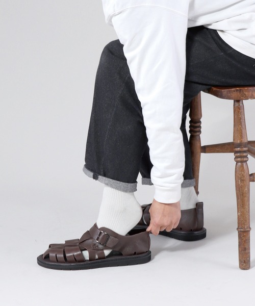 whoop-de-doo（フープディドゥ）の「グルカサンダル whoop-de-doo/フープディドゥ（サンダル・メンズ・ダークブラウン/ブラック・44/43/42/41/40/39）」の12枚目の写真