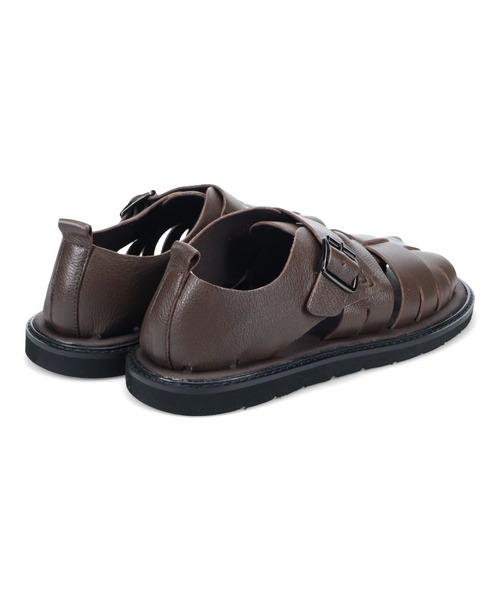 whoop-de-doo（フープディドゥ）の「グルカサンダル whoop-de-doo/フープディドゥ（サンダル・メンズ・ダークブラウン/ブラック・44/43/42/41/40/39）」の4枚目の写真