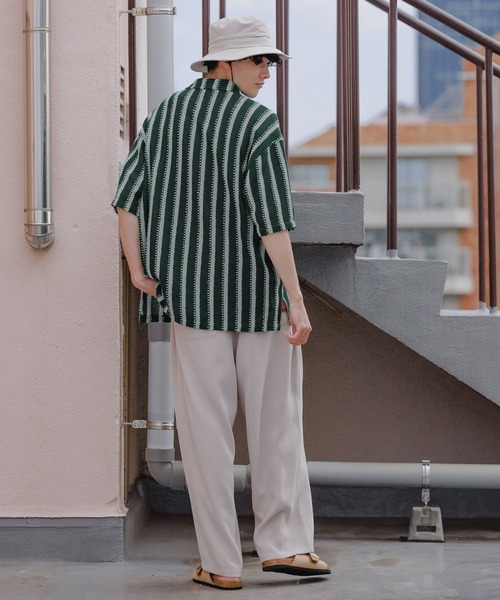 niko and...(ニコアンド)の「アソート透かしシャツ(シャツ/ブラウス・メンズ・ブラウン/ピンク/ブルー/ブラック/ベージュ/グリーン・MEDIUM/LARGE)」の22枚目の写真